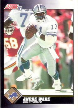 Andre Ware Detroit Lions 1991 Score NFL #542